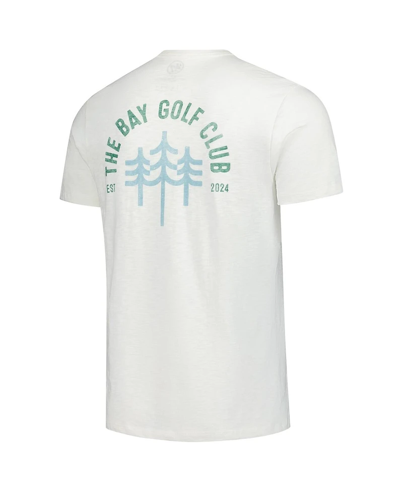 '47 Brand Men's White the Bay Golf Club Distressed Backer Scrum T-Shirt