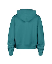 '47 Brand Women's Teal New York Yankees Contemporary Basics Anderson Foundation Hoodie
