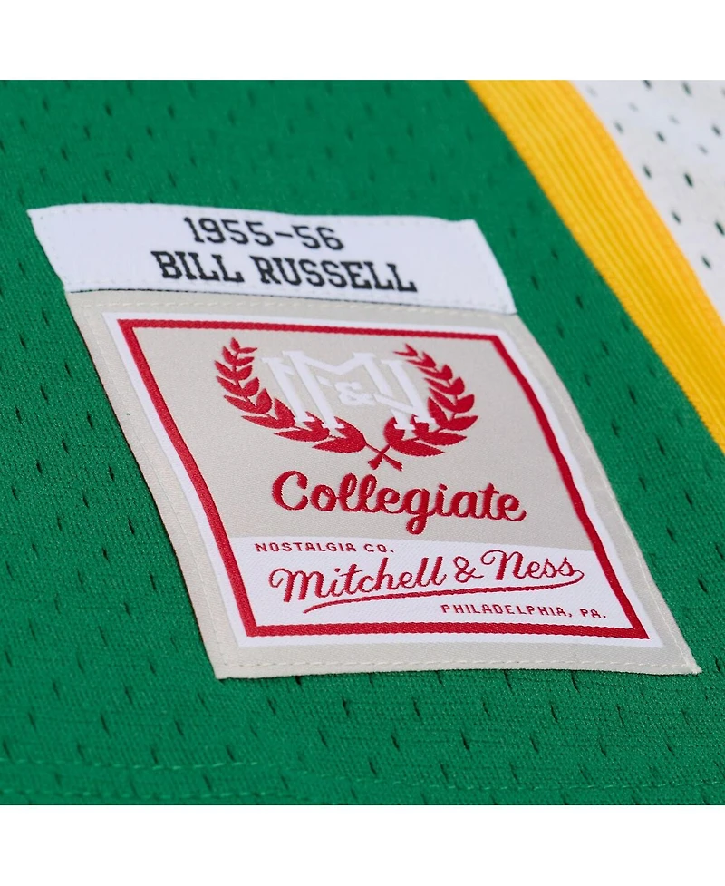Mitchell & Ness Men's Bill Russell Green San Francisco Dons 1955/56 Swingman Jersey