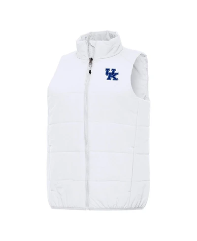 Antigua Women's White Kentucky Wildcats Experience Full-Zip Vest