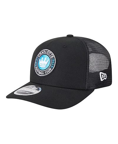 New Era Men's Black Charlotte Fc Jersey Hook 9SEVENTY Adjustable Hat