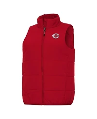 Antigua Women's Red Cincinnati Reds Experience Full-Zip Vest