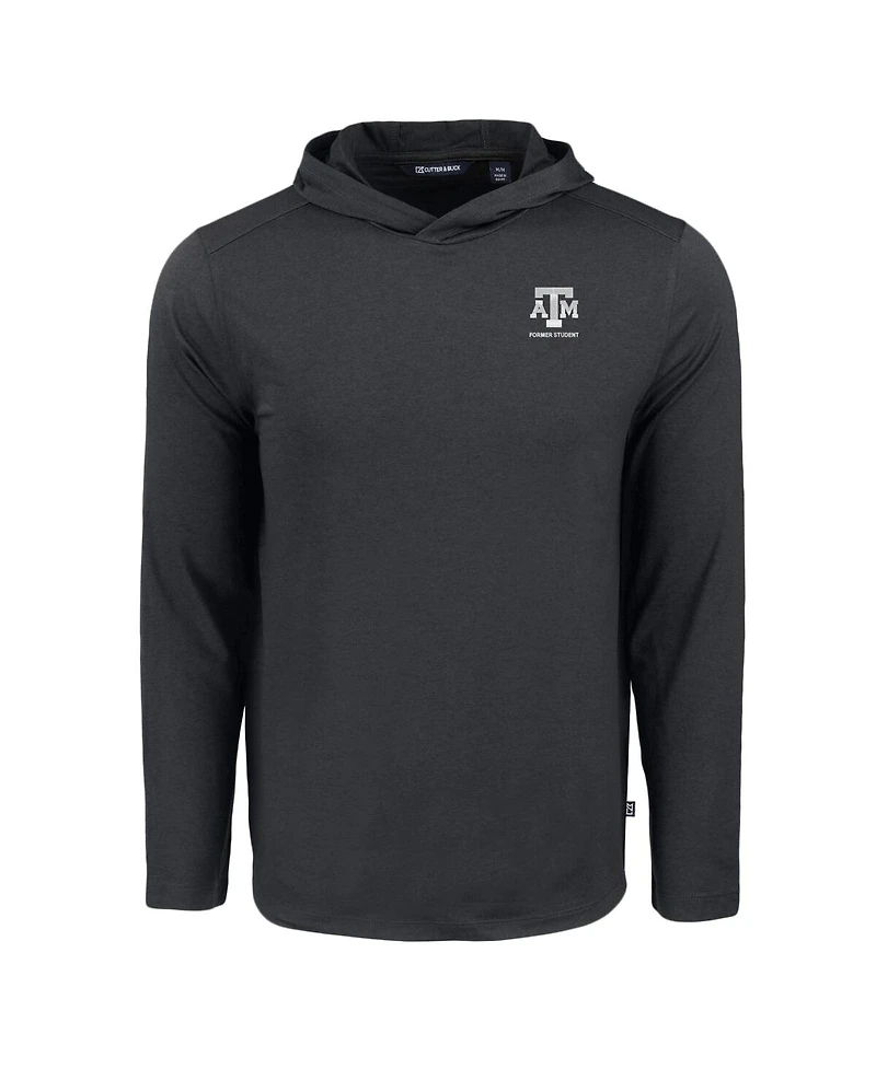 Cutter & Buck Men's Black Texas A&M Aggies Coastline Epic Comfort Eco Long Sleeve Hoodie T-Shirt