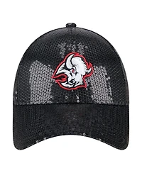 New Era Women's Black Buffalo Sabres Sequin 9FORTY Adjustable Hat
