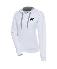 Antigua Women's White Seattle Mariners Cooperstown Victory Pullover Hoodie
