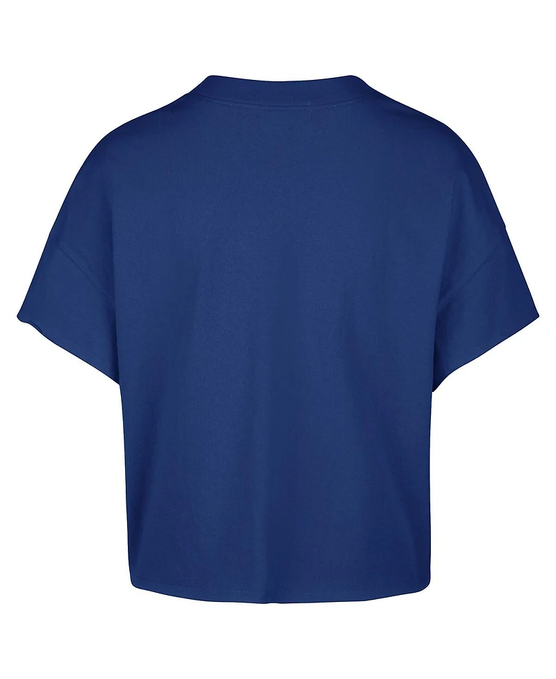 '47 Brand Women's Royal Philadelphia Phillies Plus Win Big Oversized Notch-Neck T-Shirt