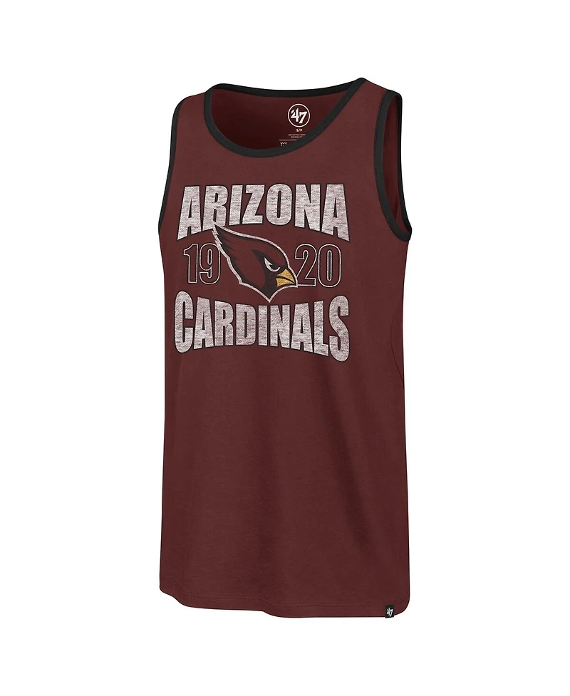 '47 Brand Men's Cardinal Arizona Cardinals Upload Franklin Tank Top