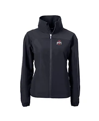 Cutter & Buck Women's Black Ohio State Buckeyes Charter Eco Full-Zip Jacket