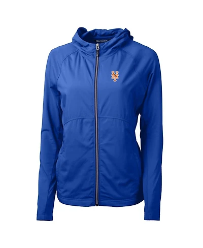 Cutter & Buck Women's Royal New York Mets Adapt Eco Knit Full-Zip Jacket