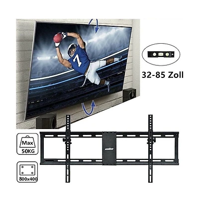 Unho Low Profile Tilt Tv Wall Mount for 32-85 Inch TVs, 132lbs Capacity,Max Vesa 800x400mm