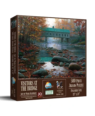 SunsOut Visitors at the Bridge 500 Piece Jigsaw Puzzle for Adults