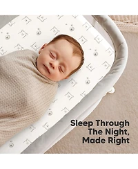 KeaBabies Bassinet Sheet for Boys, Girls, 2-Pack Soothe Bassinet Sheets for Baby Delight Dreamer Bedside Sleeper, Rectangle 32x21