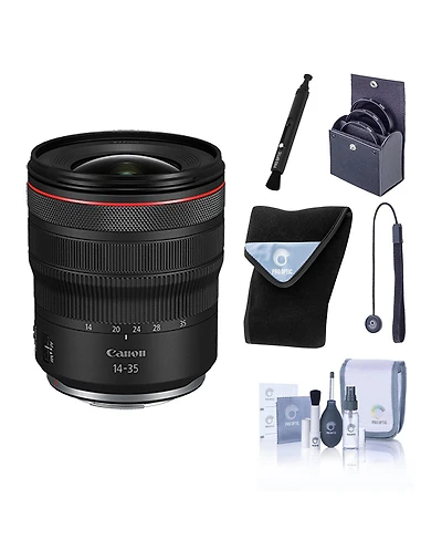 Canon Rf 14-35mm f/4 L Is Usm Lens, Bundle with ProOptic 77mm Filter Kit, Lens Cleaner, Lens Cap Tether, Cleaning Kit, Lens Wrap