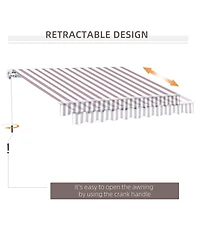 Outsunny Openable Outside Sun Shade for Window/Door to uce Heat in Your Home