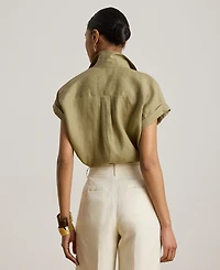 Lauren Ralph Petite Relaxed-Fit Short-Sleeve Shirt