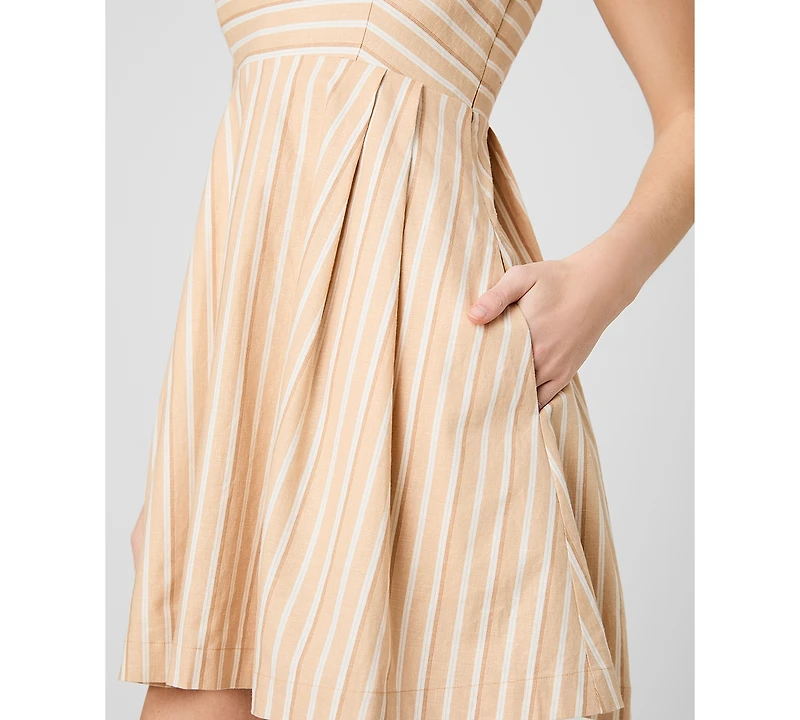 French Connection Women's Square Neck Babydoll Mini Dress