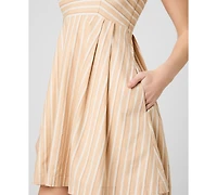 French Connection Women's Square Neck Babydoll Mini Dress