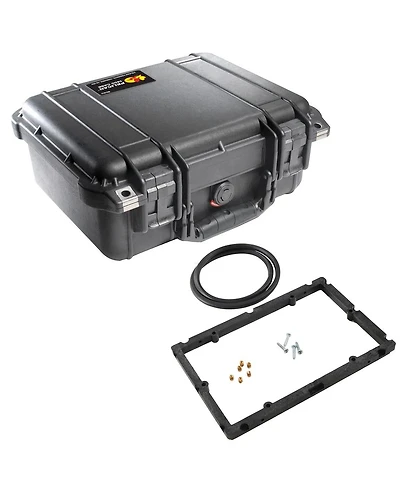 Pelican 1400 Watertight Hard Case, Bundle with 1400PF Special Application Panel Frame Kit