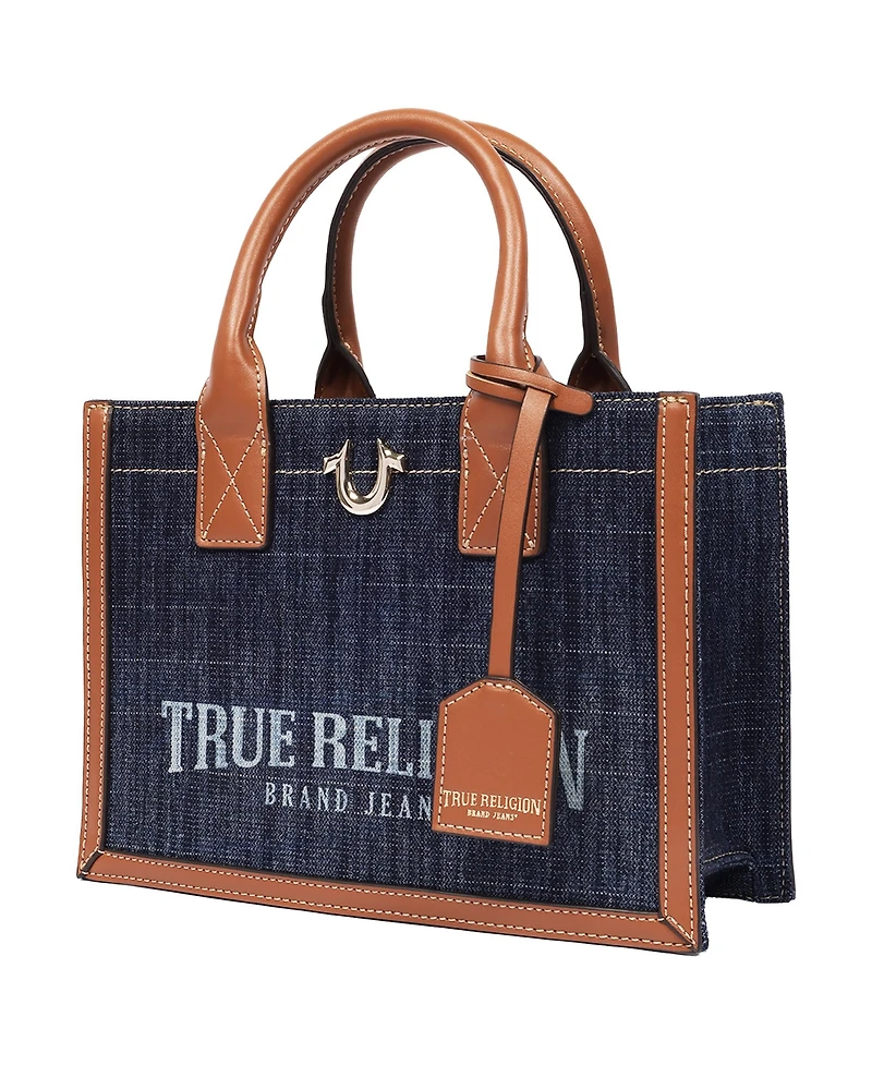 True Religion Modern Edge Denim Tote