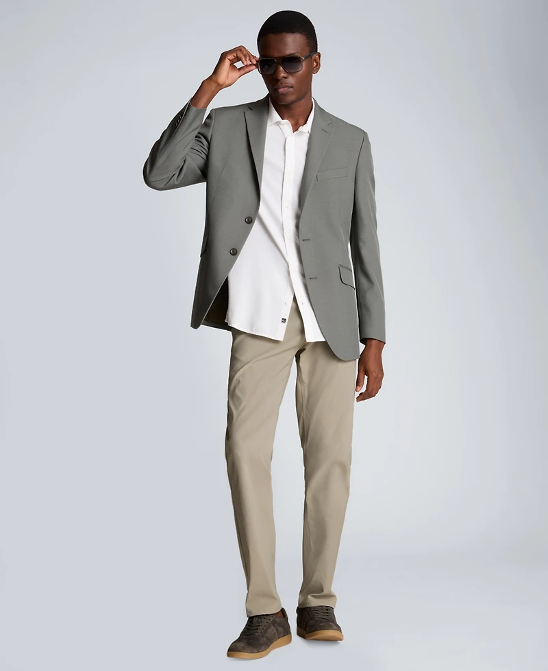 Kenneth Cole Men's Seersucker Point Collar Shirt