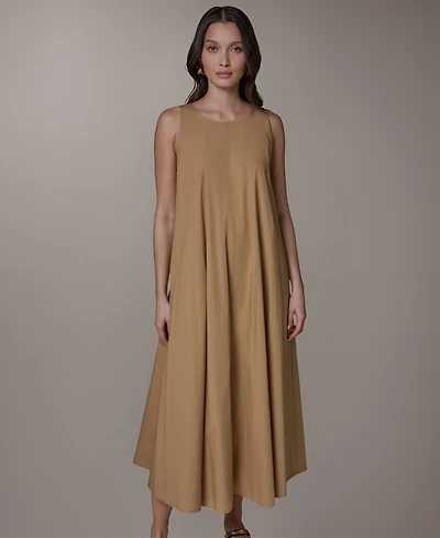 Donna Karan Weekend Women's Sleeveless Halter Tie Back Maxi Dress
