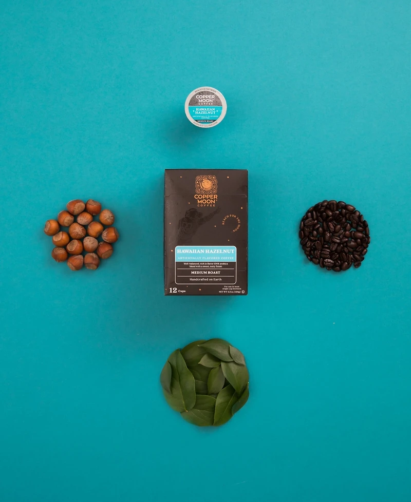 Copper Moon Coffee Hawaiian Hazelnut Single Serve Coffee Pods, 72 Count