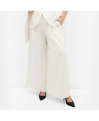 City Chic Women's Pinstripe Wide Leg Pant