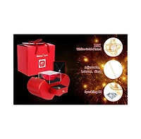 Gnuadz Preserved Rose Necklace Gift Box Love Card Couple Mother Gift