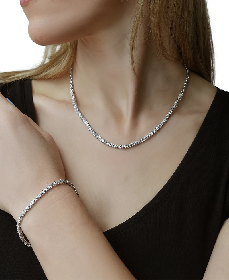 Wrapped in Love Diamond Necklace (2 ct. t.w.) in Sterling Silver