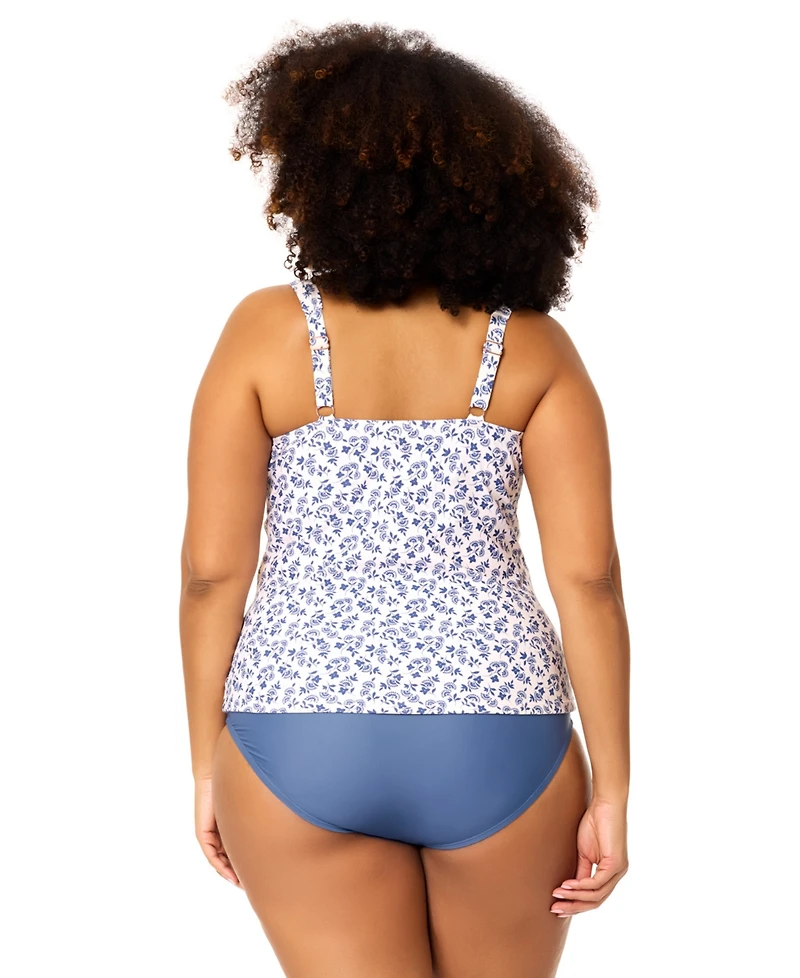 Raisins Curve Plus Sasha Sweetheart Neck Tankini Top