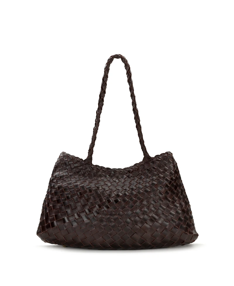 Patricia Nash Cheri Hand Stained Woven Large Satchel Handbag