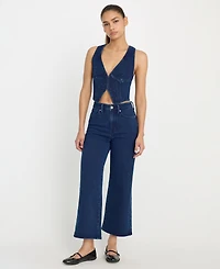 Good American Women's Jeanius V-Neck Vest Top