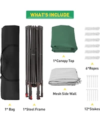 gaomon 13' x 13' Hexagonal Pop Up Gazebo Canopy Shelter for Backyard, Garden, Lawn