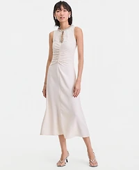 I.n.c. International Concepts Women's Sleeveless Jewelry-Embellished Midi Dress, Macy's Exclusive