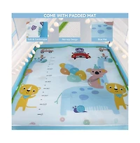 Bruce & Shark Kids Indoor Play Tent with Star Ball Lights, Mat Carry Bag