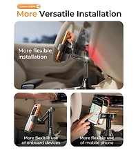 Lisen Car Cup Holder Phone Mount, Adj Long Neck 360degree(s) Phon Holder for Car, Stable Dashboard-Free Mount for iPhone, Samsung, Truck, Golf Cart