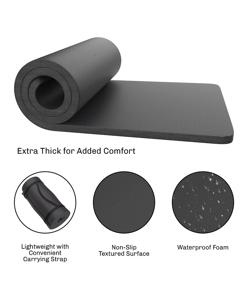 Gnuadz Foam Sleeping Pad Camping Waterproof Carry Straps Outdoor Recreation Gear