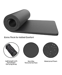 Gnuadz Foam Sleeping Pad Camping Waterproof Carry Straps Outdoor Recreation Gear