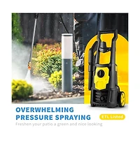 Sugift 2000 Psi Electric Pressure Washer 1.65 Gpm Portable Power Washer