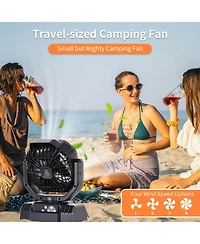 Gnuadz Portable Camping Fan Remote Control Auto Oscillating Outdoor Beach Patio Tent 20000mAh
