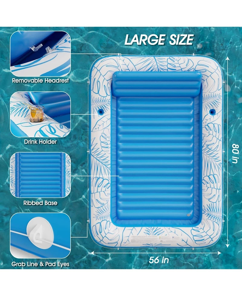 Gnuadz Inflatable Tanning Pool Lounger Float Sun Tub