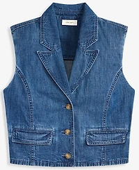 On 34th Women's Cropped Denim Vest, Macy's Exclusive