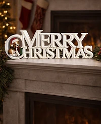 Napco 14.5" Merry Christmas Sign with Dog