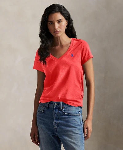 Polo Ralph Lauren Women's V-Neck Short-Sleeve T-Shirt