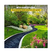 Sugift Woven Weed Barrier Landscape Fabric 4.1 oz 20 Year Premium Garden Mat