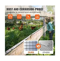 Sugift Galvanized Hardware Cloth 19 Gauge Welded Wire Mesh Roll