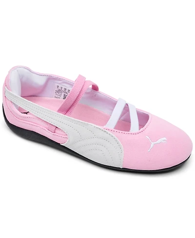 Puma Big Girls' Speedcat Ballet Suede Mary Jane Casual Sneakers from Finish Line