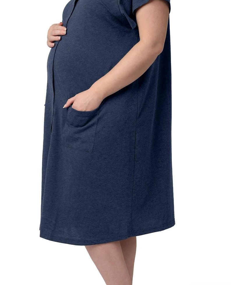 Kindred Bravely Maternity Universal Labor, Delivery & Nursing Gown