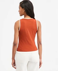 On 34th Women's Micro Rib Faux-Layered Tank Top, Macy's Exclusive