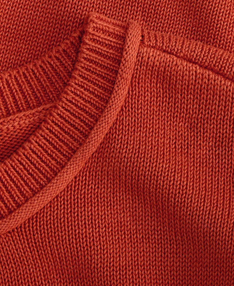 On 34th Women's Cotton Short-Sleeve Relaxed Crew Sweater, Macy's Exclusive